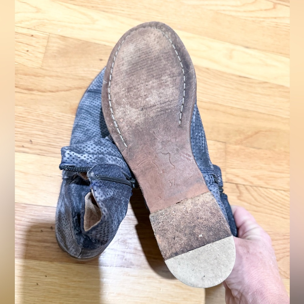 Free People Shadow Lark Ankle Boot in Washed Black - Picture 10 of 12